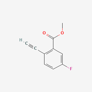 molecular formula C10H7FO2 B13459959 Methyl 2-ethynyl-5-fluorobenzoate 