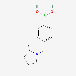 molecular formula C12H18BNO2 B13459967 (4-((2-Methylpyrrolidin-1-yl)methyl)phenyl)boronic acid 