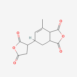 molecular formula C13H12O6 B1345998 5-(2,5-Dioxotetrahydrofuryl)-3-methyl-3-cyclohexene-1,2-dicarboxylic Anhydride CAS No. 73003-90-4