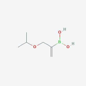 molecular formula C6H13BO3 B13459988 (3-Isopropoxyprop-1-en-2-yl)boronic acid 