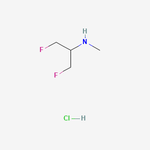 molecular formula C4H10ClF2N B13460013 (1,3-Difluoropropan-2-yl)(methyl)amine hydrochloride 