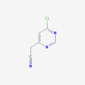 molecular formula C6H4ClN3 B13460016 2-(6-Chloropyrimidin-4-yl)acetonitrile 
