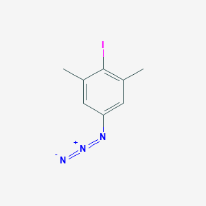molecular formula C8H8IN3 B13460050 5-Azido-2-iodo-1,3-dimethylbenzene 