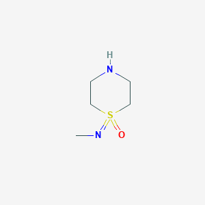 molecular formula C5H12N2OS B13460057 1-(Methylimino)-1lambda6-thiomorpholin-1-one 