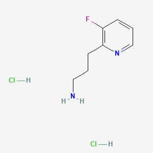 molecular formula C8H13Cl2FN2 B13460064 3-(3-Fluoropyridin-2-yl)propan-1-amine dihydrochloride CAS No. 2866353-93-5