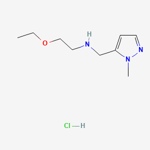 molecular formula C9H18ClN3O B13460093 (2-ethoxyethyl)[(1-methyl-1H-pyrazol-5-yl)methyl]amine hydrochloride 