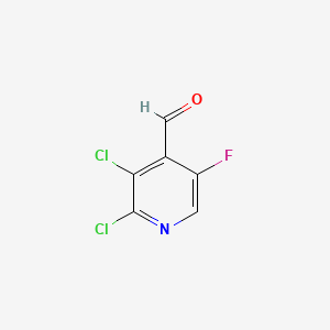 molecular formula C6H2Cl2FNO B13460115 2,3-Dichloro-5-fluoroisonicotinaldehyde 