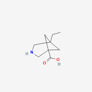 molecular formula C9H15NO2 B13460120 5-Ethyl-3-azabicyclo[3.1.1]heptane-1-carboxylic acid 
