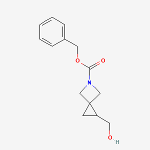 molecular formula C14H17NO3 B13460166 Benzyl 1-(hydroxymethyl)-5-azaspiro[2.3]hexane-5-carboxylate 