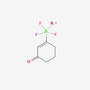 molecular formula C6H7BF3KO B13460178 Potassium trifluoro(3-oxocyclohex-1-en-1-yl)borate 