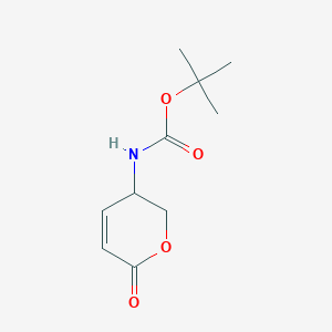 molecular formula C10H15NO4 B13460295 tert-butyl N-(6-oxo-3,6-dihydro-2H-pyran-3-yl)carbamate 