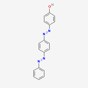 molecular formula C18H14N4O B1346030 p-[[p-(Phenylazo)phenyl]azo]phenol CAS No. 6250-23-3