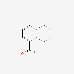 molecular formula C11H12O B1346036 5,6,7,8-Tetrahydronaphthalene-1-carbaldehyde CAS No. 41828-13-1