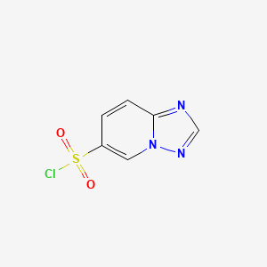 molecular formula C6H4ClN3O2S B13460369 [1,2,4]Triazolo[1,5-a]pyridine-6-sulfonyl chloride 