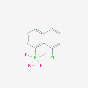 molecular formula C10H6BClF3K B13460376 Potassium (8-chloronaphthalen-1-yl)trifluoroboranuide 