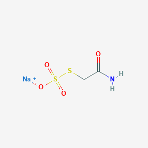 molecular formula C2H4NNaO4S2 B13460394 Sodium [(carbamoylmethyl)sulfanyl]sulfonate CAS No. 18877-99-1