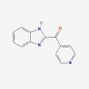 molecular formula C13H9N3O B13460396 2-(pyridine-4-carbonyl)-1H-1,3-benzodiazole 