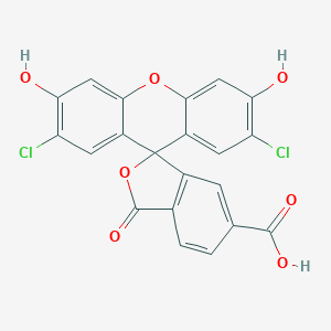 molecular formula C21H10Cl2O7 B134604 6-Carboxy-2',7'-dichlorofluorescein CAS No. 144316-86-9