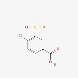 molecular formula C8H7ClO4S B1346043 4-Chloro-3-(methylsulfonyl)benzoic acid CAS No. 51522-07-7