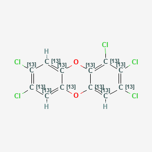molecular formula C12H3Cl5O2 B1346046 1,2,3,7,8-PeCDD-13C12 CAS No. 109719-79-1