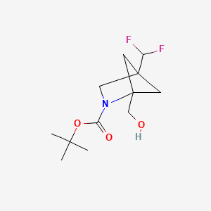 molecular formula C12H19F2NO3 B13460465 tert-Butyl 4-(difluoromethyl)-1-(hydroxymethyl)-2-azabicyclo[2.1.1]hexane-2-carboxylate 