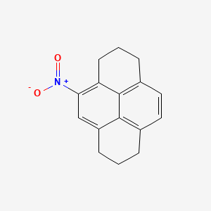 molecular formula C16H15NO2 B1346048 4-Nitro-1,2,3,6,7,8-hexahydropyrene CAS No. 88535-47-1