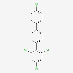 molecular formula C18H10Cl4 B1346050 p-Terphenyl, 2,4,4'',6-tetrachloro- CAS No. 61576-97-4