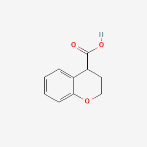 molecular formula C10H10O3 B1346052 Chroman-4-carboxylic Acid CAS No. 112605-33-1