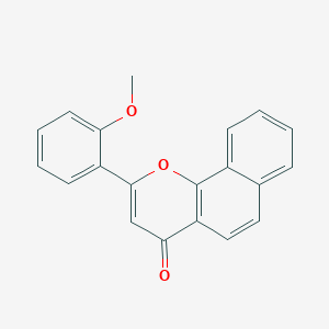 molecular formula C20H14O3 B1346054 2-(2-Methoxyphenyl)benzo[h]chromen-4-one CAS No. 14756-21-9