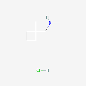 molecular formula C7H16ClN B13460556 Methyl[(1-methylcyclobutyl)methyl]aminehydrochloride 