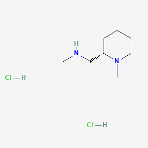 molecular formula C8H20Cl2N2 B13460576 methyl({[(2S)-1-methylpiperidin-2-yl]methyl})amine dihydrochloride 