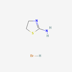 molecular formula C3H7BrN2S B1346064 4,5-Dihydrothiazol-2-amine monohydrobromide CAS No. 13483-03-9