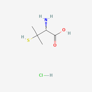 molecular formula C5H12ClNO2S B1346065 3-Mercapto-L-valine hydrochloride CAS No. 25526-04-9