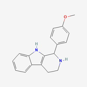 molecular formula C18H18N2O B1346067 1-(4-methoxyphenyl)-2,3,4,9-tetrahydro-1H-pyrido[3,4-b]indole CAS No. 3380-73-2