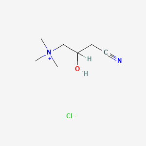 molecular formula C7H15ClN2O B1346070 (3-Cyano-2-hydroxypropyl)trimethylammonium chloride CAS No. 5238-52-8