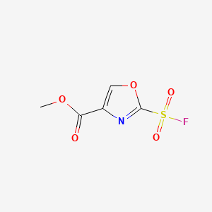 molecular formula C5H4FNO5S B13460732 Methyl2-(fluorosulfonyl)-1,3-oxazole-4-carboxylate CAS No. 2913280-90-5