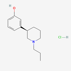 molecular formula C14H22ClNO B1346075 Preclamol hydrochloride, (R)- CAS No. 89874-80-6