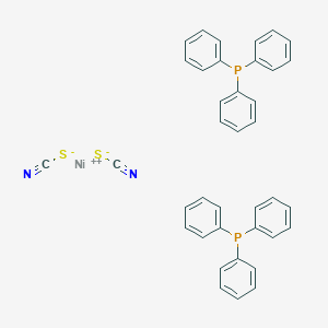 molecular formula C38H30N2NiP2S2 B1346076 Nickel, bis(triphenylphosphine)-, dithiocyanate CAS No. 15709-62-3
