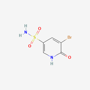 molecular formula C5H5BrN2O3S B13460787 5-Bromo-6-hydroxypyridine-3-sulfonamide 
