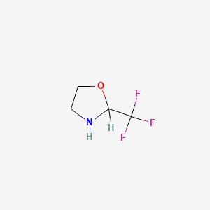 molecular formula C4H6F3NO B1346083 2-(Trifluoromethyl)-1,3-oxazolidine CAS No. 31185-54-3