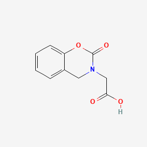 molecular formula C10H9NO4 B1346084 2-Oxo-2H-1,3-benzoxazine-3(4H)-acetic acid CAS No. 20068-43-3