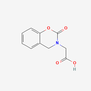 molecular formula C10H9NO4 B1346084 2H-1,3-Benzoxazine-3(4H)-acetic acid, 2-oxo- CAS No. 20068-43-3