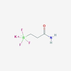 molecular formula C3H6BF3KNO B13460874 Potassium (2-carbamoylethyl)trifluoroboranuide 