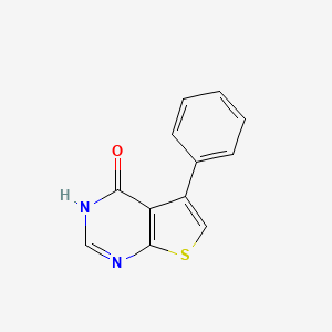 molecular formula C12H8N2OS B1346091 5-phenylthieno[2,3-d]pyrimidin-4(3H)-one CAS No. 35978-39-3