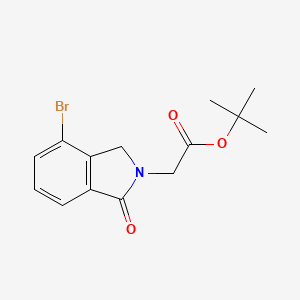 molecular formula C14H16BrNO3 B13460963 tert-butyl 2-(4-bromo-1-oxo-2,3-dihydro-1H-isoindol-2-yl)acetate 