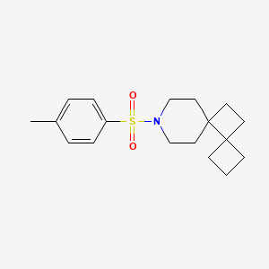 molecular formula C18H25NO2S B13461010 8-(4-Methylbenzenesulfonyl)-8-azadispiro[3.0.5^{5}.2^{4}]dodecane 