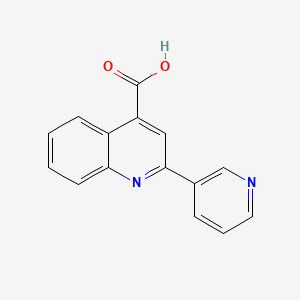 molecular formula C15H10N2O2 B1346104 2-(吡啶-3-基)喹啉-4-羧酸 CAS No. 7482-91-9