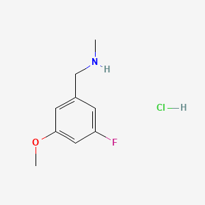 molecular formula C9H13ClFNO B13461101 [(3-Fluoro-5-methoxyphenyl)methyl](methyl)amine hydrochloride CAS No. 2901095-96-1