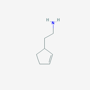 molecular formula C7H13N B13461133 2-(Cyclopent-2-en-1-yl)ethanamine CAS No. 857353-42-5