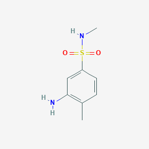 molecular formula C8H12N2O2S B1346115 3-氨基-N,4-二甲基苯磺酰胺 CAS No. 1017450-04-2
